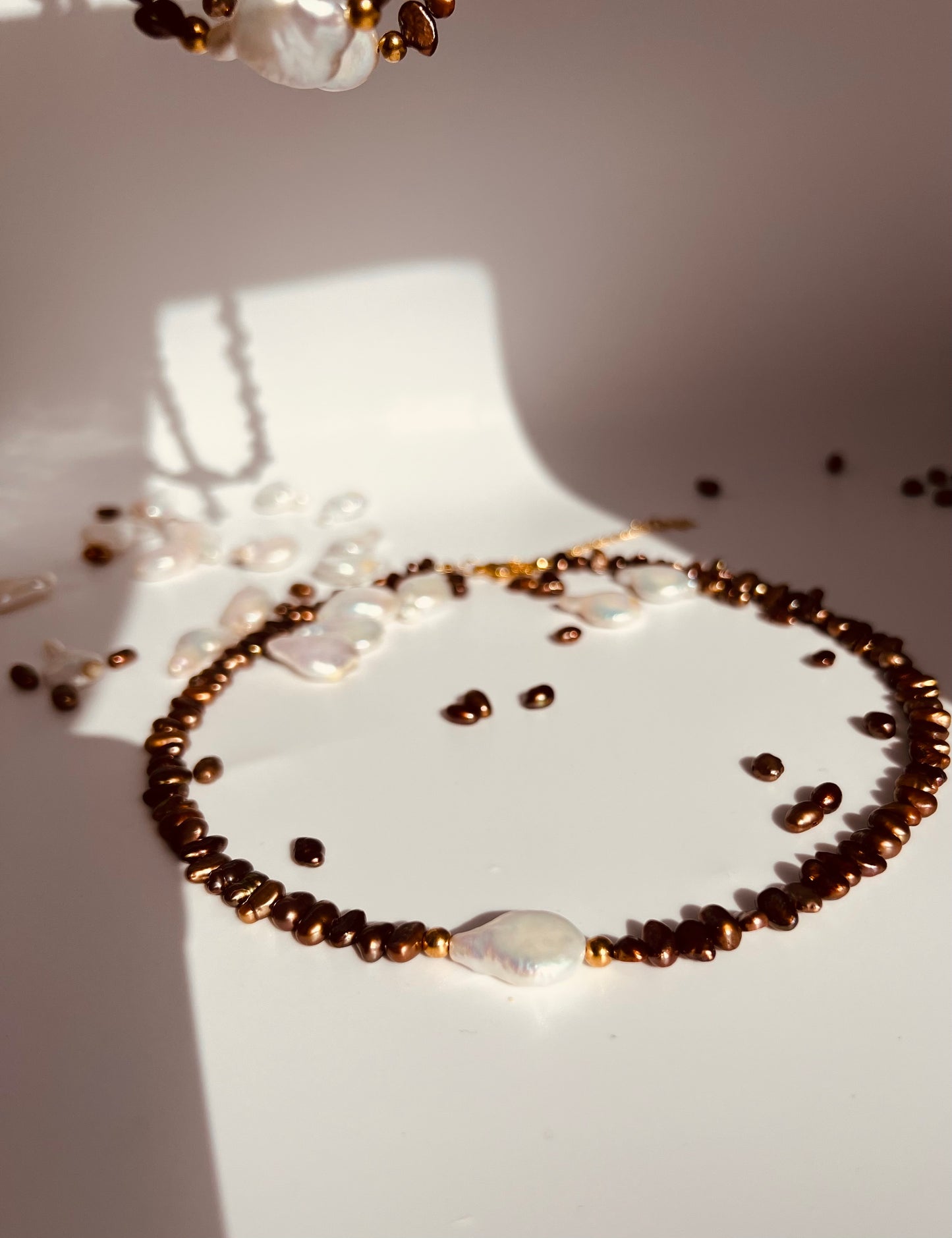 Nácar Luxe Necklace-HAND MADE BLOOM COLLECTION